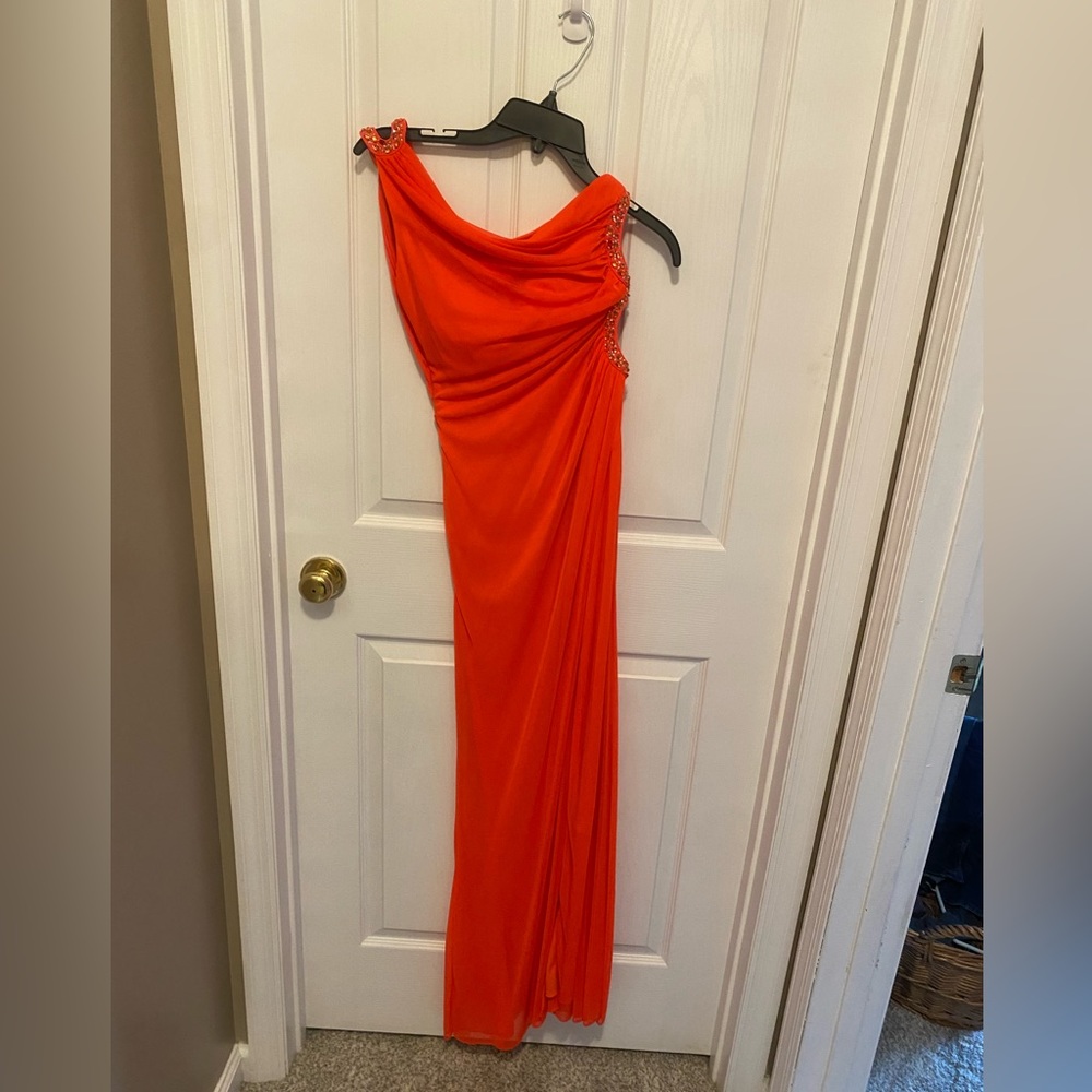 One shoulder prom dress
